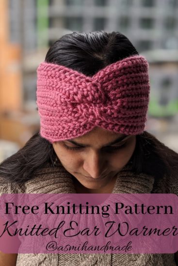 Free Knitting pattern: Knitted Ear Warmer Pattern | Asmi ...