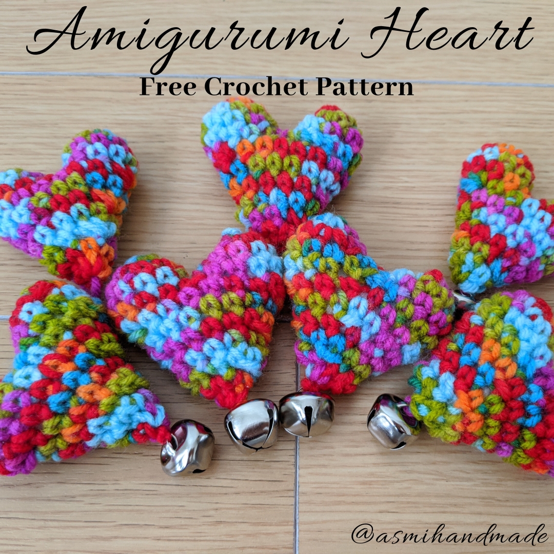 Amigurumi Heart free crochet pattern | Asmi Handmade