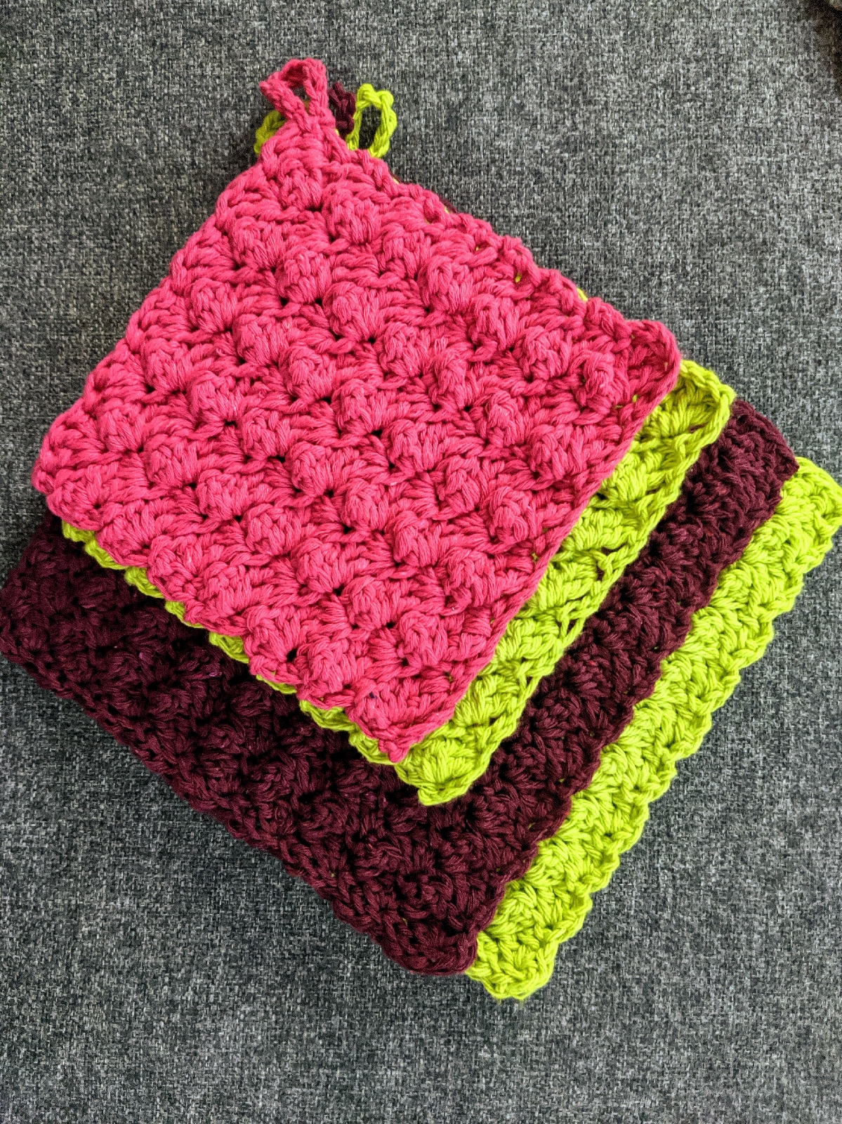 Crochet Potholders Free Pattern The Practical Potholders Asmi Handmade