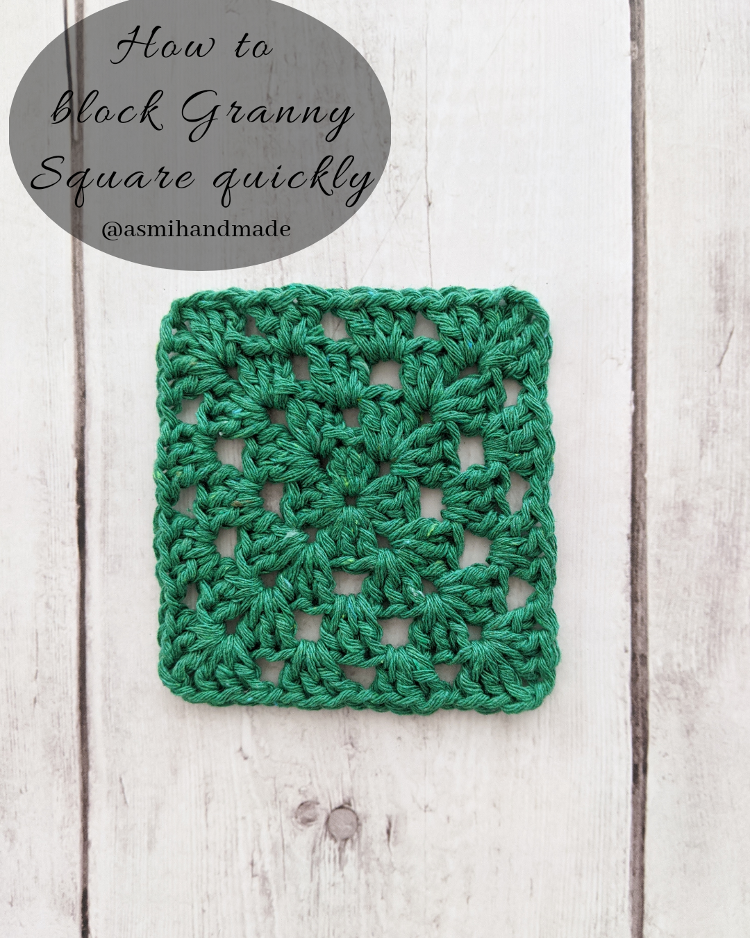 How to block Granny Square quickly | Asmi Handmade