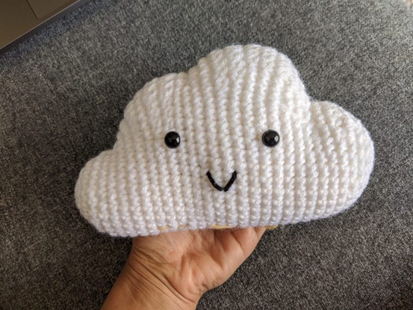 Amigurumi cloud free crochet pattern Asmi Handmade