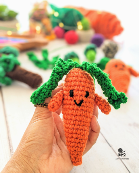 Amigurumi Carrot free crochet pattern | Asmi Handmade