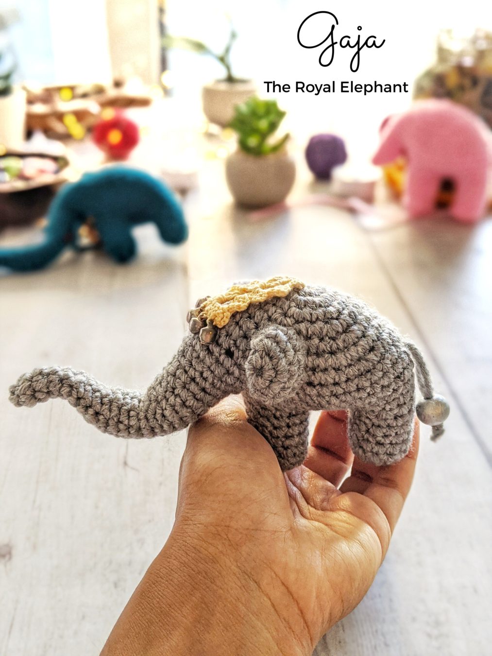 Amigurumi elephant free crochet pattern | Asmi Handmade